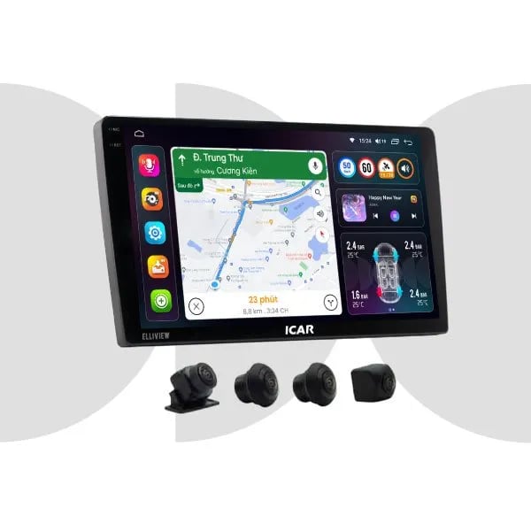 Màn hình Android liền cam 360 Elliview S5 Deluxe - ảnh 3